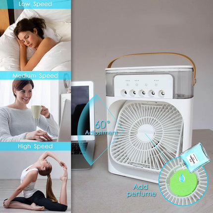 Ventilatore 3 velocità vaporizzatore profumatore luci enzoled