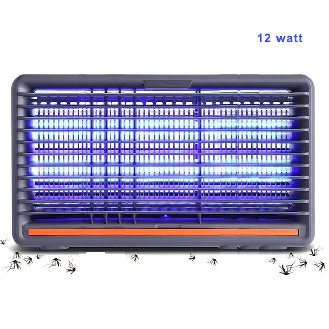 Zanzariera elettrica 2 neon LED UV 12W catenella e vaschetta raccogli enzoled
